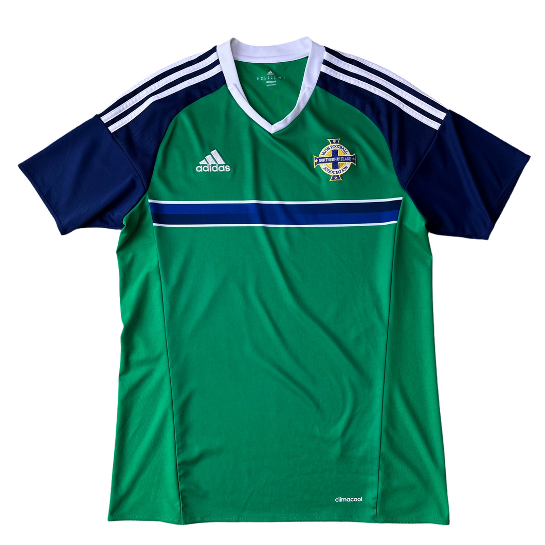 2016 17 Northern Ireland home football shirt Adidas (excellent) - M