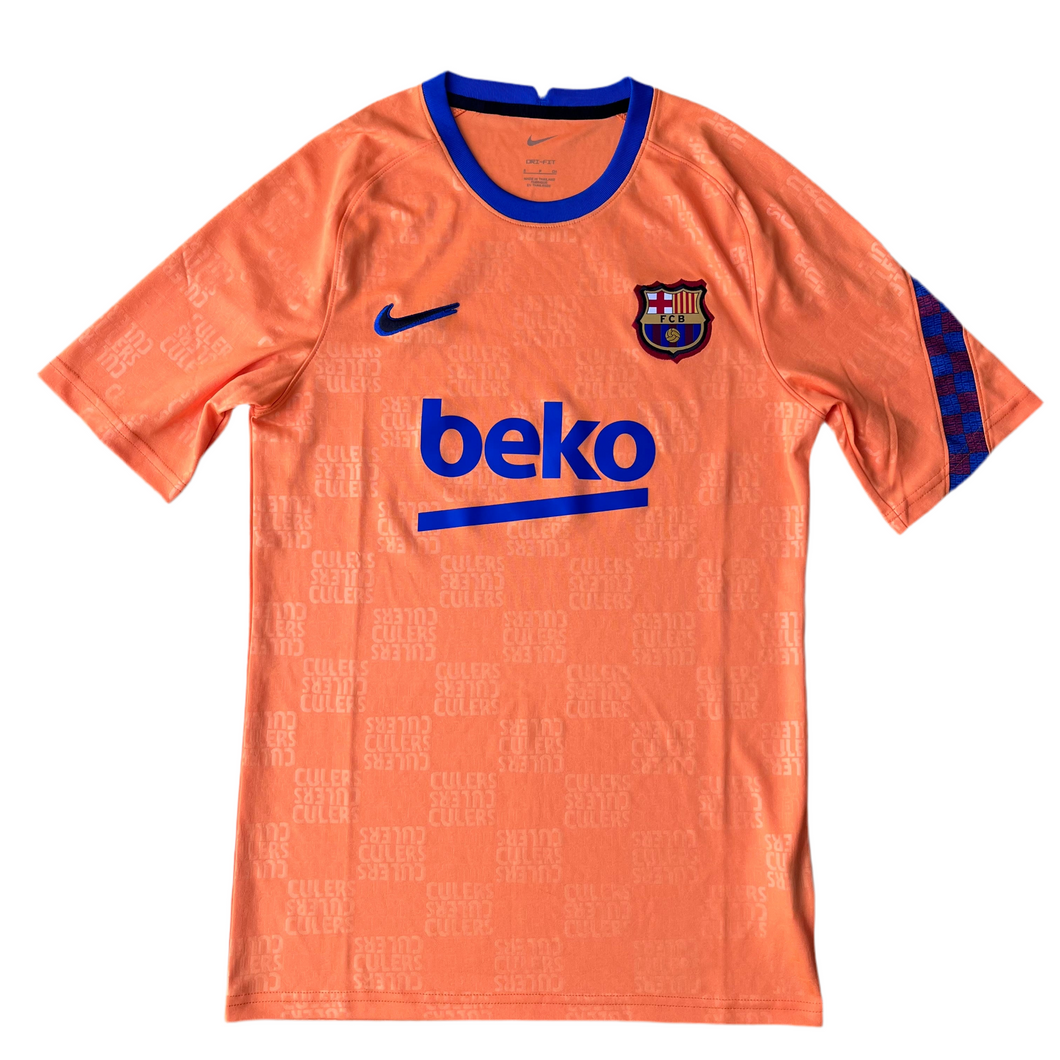 2021-22 Barcelona Nike Pre-Match Training Football Shirt - S