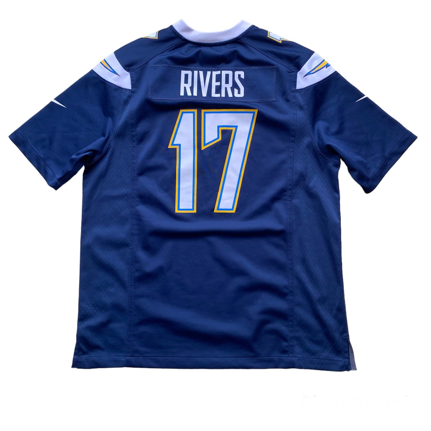 Chargers on store field jersey