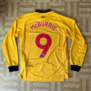 2023-24 Sheffield United L/S away football shirt #9 McBURNIE *BNWT* - S