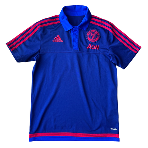 2015 16 Manchester United Polo shirt adidas (excellent) - S