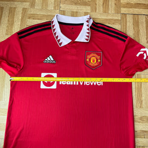 2022 23 Manchester United home football shirt adidas - L