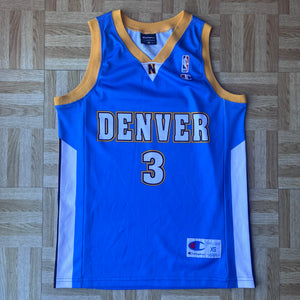 2006-08 Denver Nuggets NBA away Iverson #3 Champion Jersey - XS