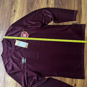 2024 25 Heart of Midlothian L/S home Football Shirt Umbro (Sponsorless) - S