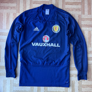 2017 18 Scotland training sweatshirt pre match football pull over - S