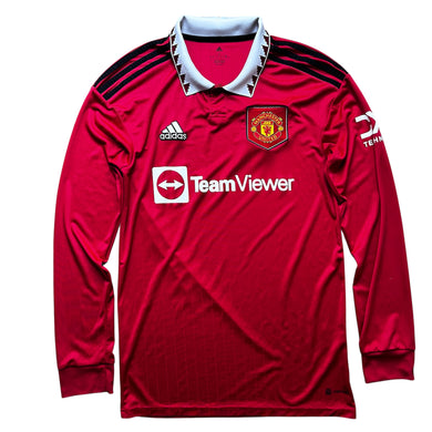 2022 23 Manchester United LS home football shirt adidas (no labels) - S