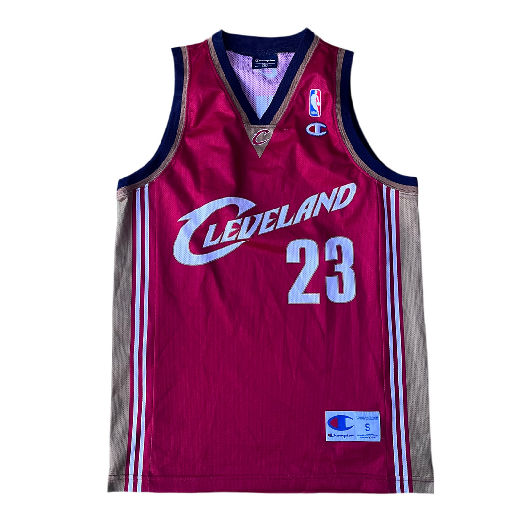 2003-04 Cleveland Cavaliers NBA LeBron James #23 Champion Jersey Vest - S