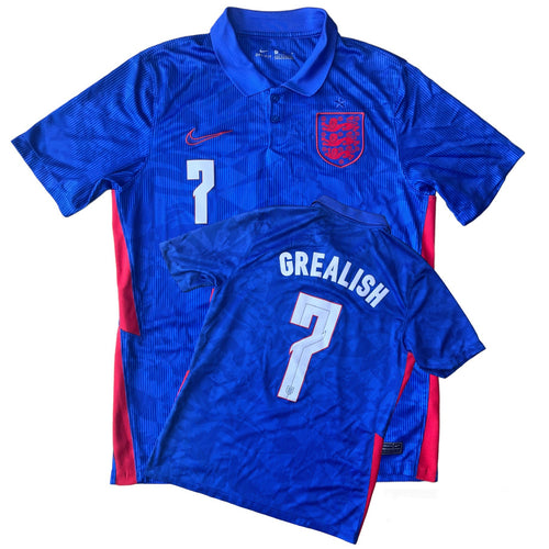 2020 England away football shirt #7 Grealish Nike - M
