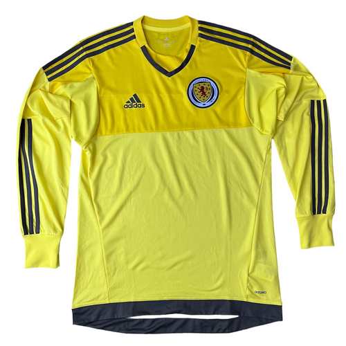 2015 16 Scotland player issue goalkeeper football shirt - M