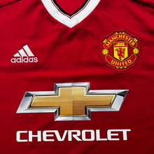 2015 16 Manchester United L/S home Football Shirt Classic Adidas (excellent) - S