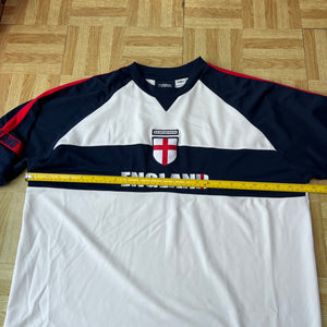 England Umbro vintage football shirt block letter - XL