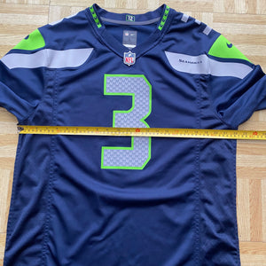 NFL Seattle Seahawks #3 Russell Wilson American Football Jersey - L