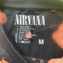 Nirvana tie dye bleached 100% cotton t-shirt - M