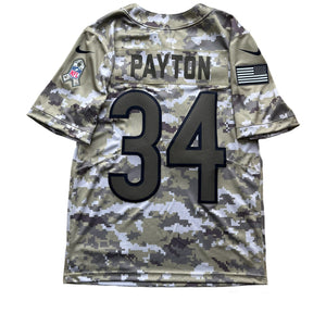 NFL Chicago Bears #34 WALTER JERRY PAYTON Salute to Service Limited Nike Camouflage Camo - S