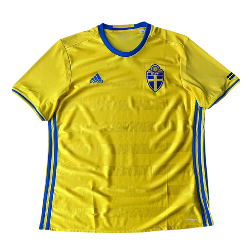 2016 17 Sweden home football shirt Adidas - XL