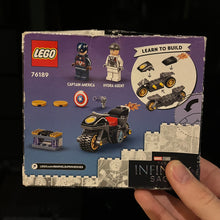 Lego 76189 Infinity Saga Captain America and Hydra Face-Off 2 figures Marvel new damaged box