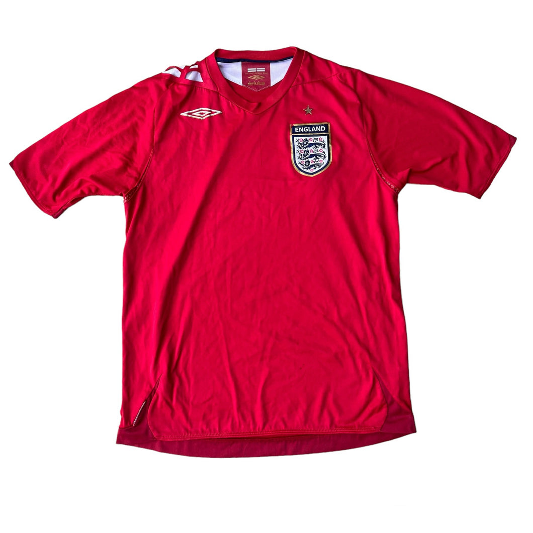 2006 08 ENGLAND AWAY FOOTBALL SHIRT Umbro (poor) - M