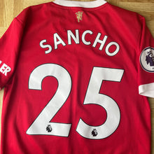 2021 22 Manchester United home football shirt #25 Sancho - S