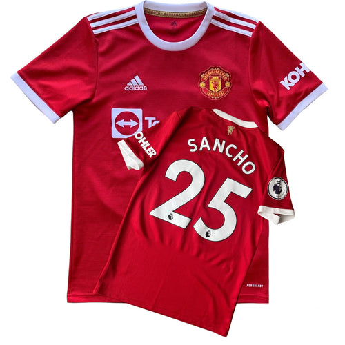 2021 22 Manchester United home football shirt #25 Sancho - S