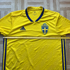 2018 19 Sweden home football shirt Adidas - L