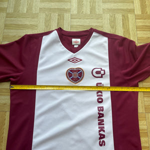 2010 11 HEART OF MIDLOTHIAN HOME FOOTBALL SHIRT - M