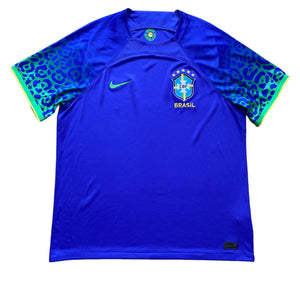 Nike Brazil 2022/23 Stadium Home Jersey Dynamic Yellow/Green  Spark/Paramount Blue/Paramount Blue Men's - US