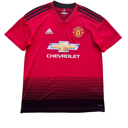 2018-19 Manchester United home football shirt Adidas (excellent) - M