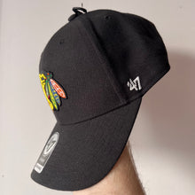 Chicago Blackhawks '47 MVP Adjustable Cap – Black – side view