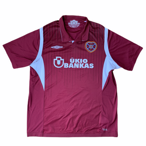 2009 10 HEART OF MIDLOTHIAN FOOTBALL SHIRT Umbro - L / XL