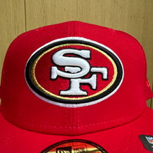 San Francisco 49ers red 59FIFTY fitted cap – 49ers embroidery close-up