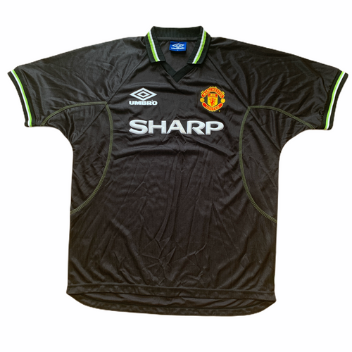 1998 99 MANCHESTER UNITED THIRD FOOTBALL SHIRT - XL