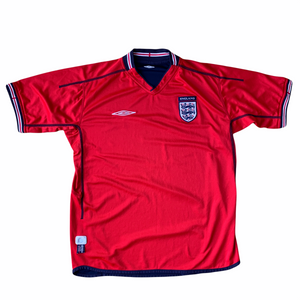 2002 04 ENGLAND AWAY FOOTBALL SHIRT - M/L