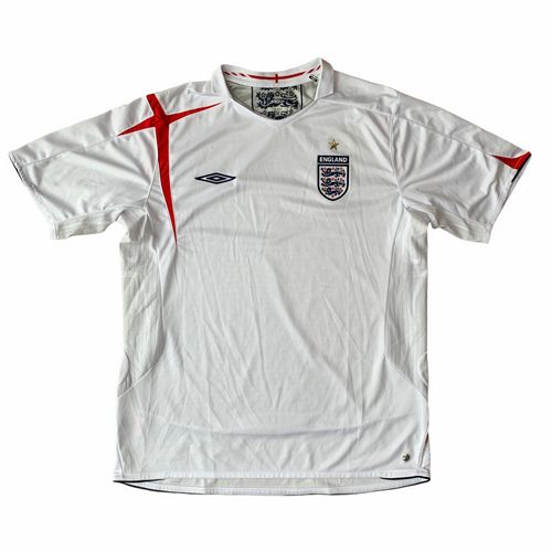 2005 07 ENGLAND HOME FOOTBALL SHIRT Umbro - L