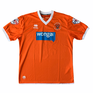 2013 15 BLACKPOOL MATCH WORN HOME FOOTBALL SHIRT #16 DIELNA - L