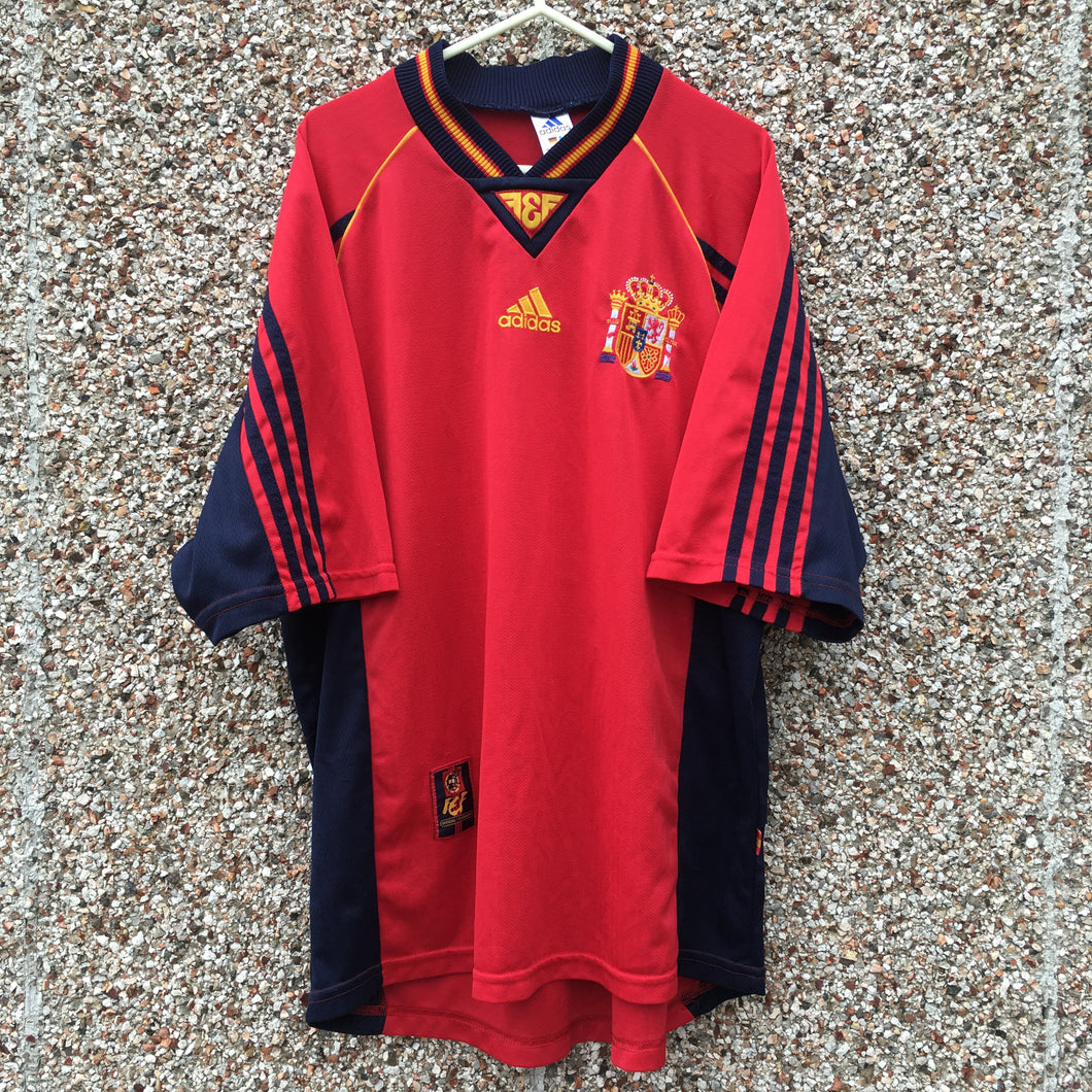 1998 99 Spain home Football Shirt - L