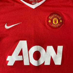 2010 11 MANCHESTER UNITED HOME FOOTBALL SHIRT - S