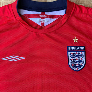 2004 06 ENGLAND AWAY FOOTBALL SHIRT Umbro (excellent) - M