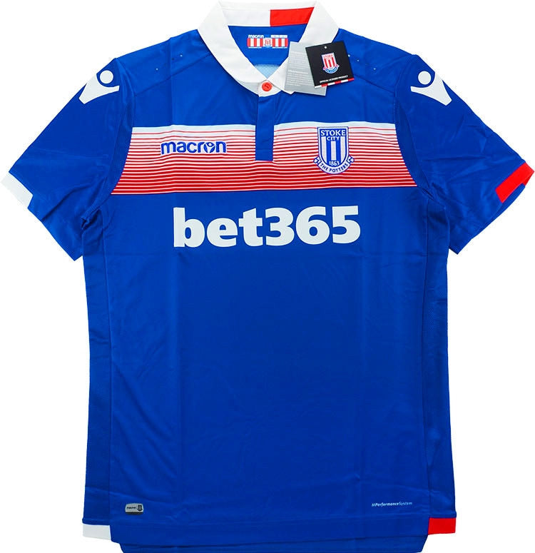 2017 18 Stoke away football shirt Macron *BNWT* - L