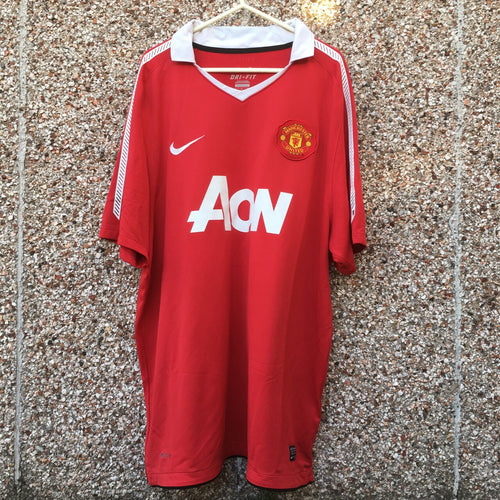 2010 11 Manchester United home Football Shirt Original Nike Classic - XL