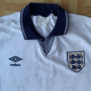 1990 92 England home football shirt Umbro - L