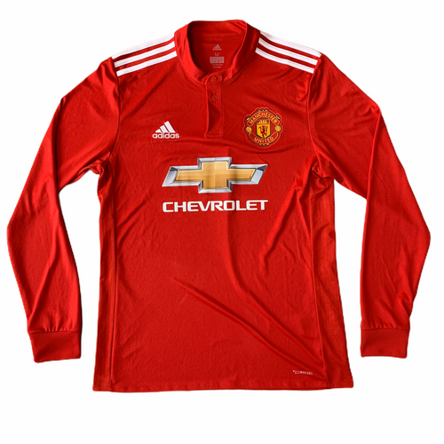 2017 18 MANCHESTER UNITED LS HOME FOOTBALL SHIRT - M