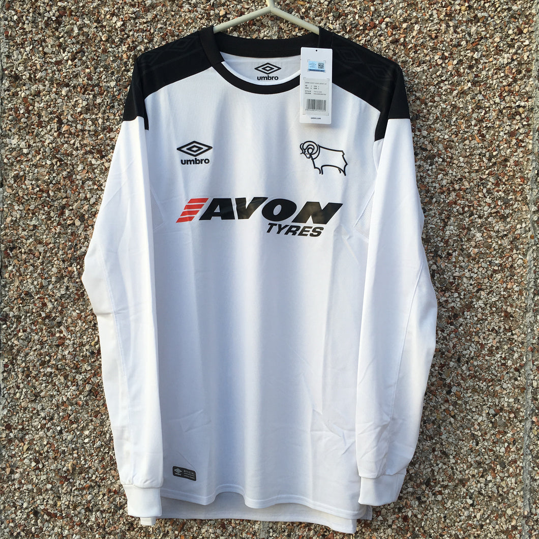 2016 17 Derby County LS home Football Shirt *BNWT* - S
