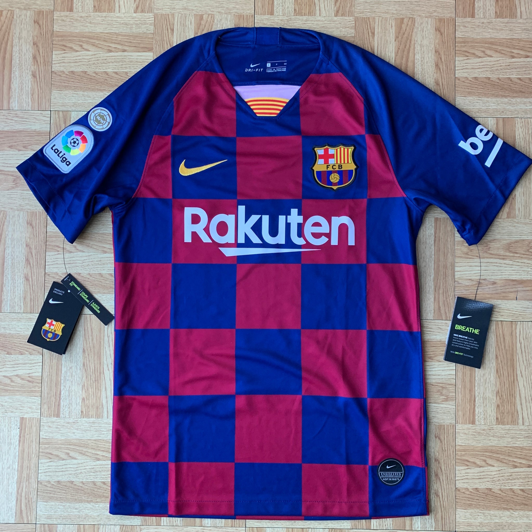 2019-20 Barcelona Home Shirt #10 MESSI (New) S Vapor Match