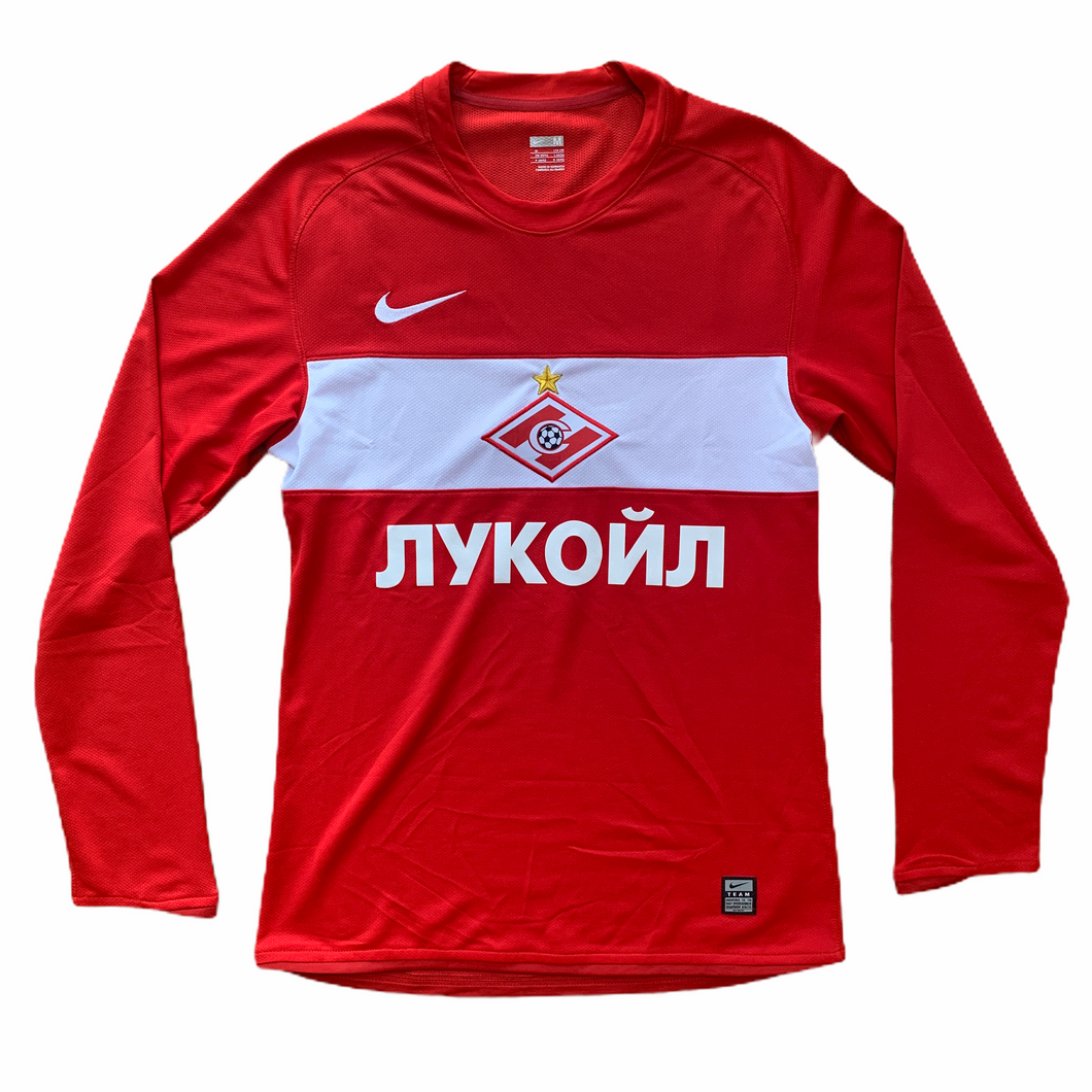 2009 10 SPARTAK MOSCOW LS PLAYER ISSUE HOME FOOTBALL SHIRT - M