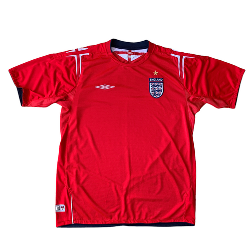 2004 06 ENGLAND AWAY FOOTBALL SHIRT Umbro (excellent) - L