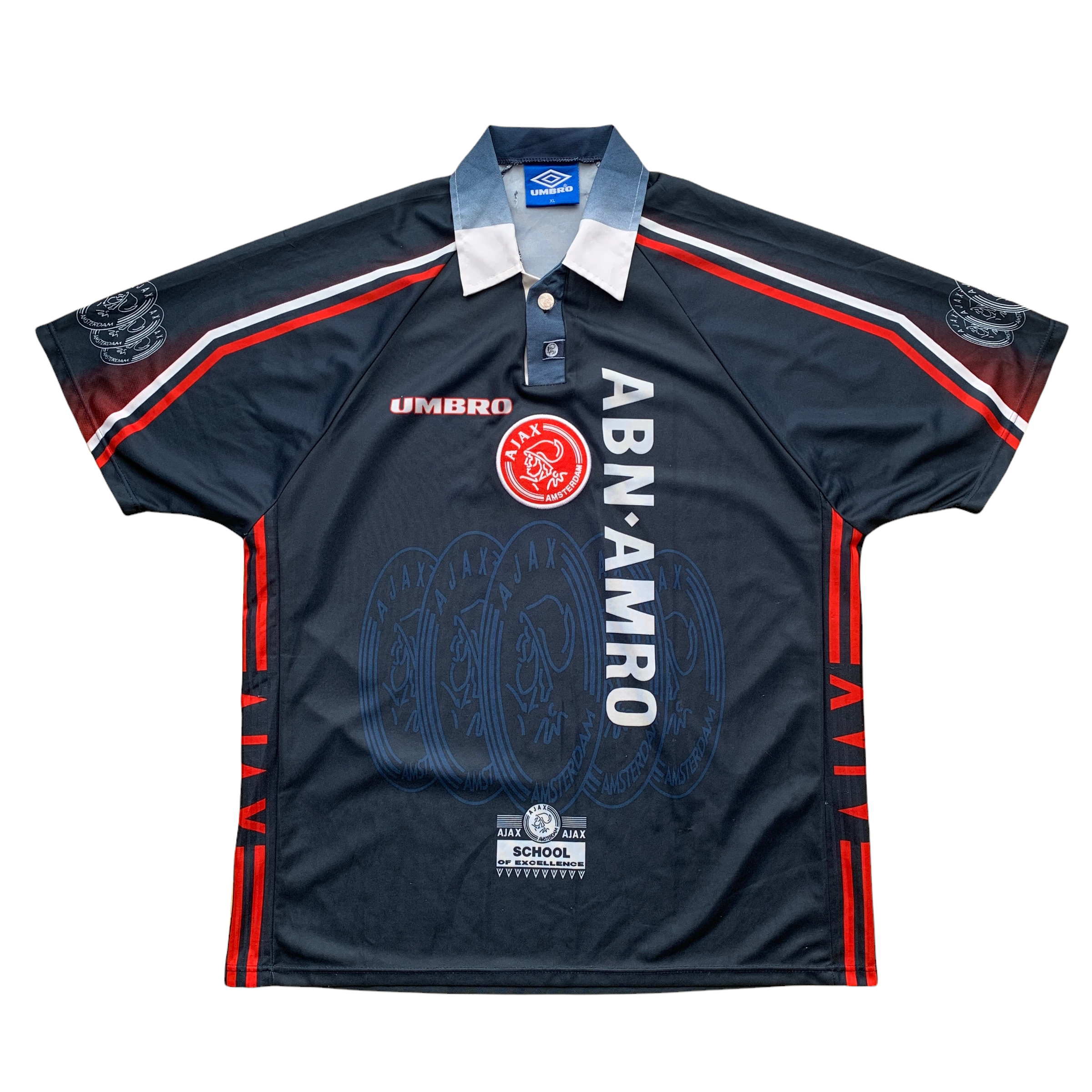 1997 98 AJAX AWAY FOOTBALL SHIRT Umbro Vintage - XL