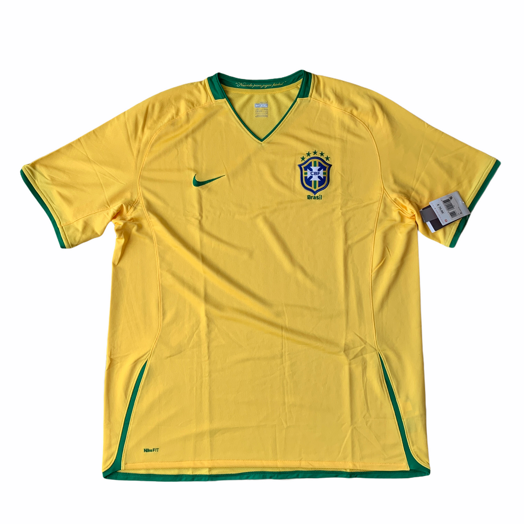 2008 10 BRAZIL HOME FOOTBALL SHIRT BNWT - S
