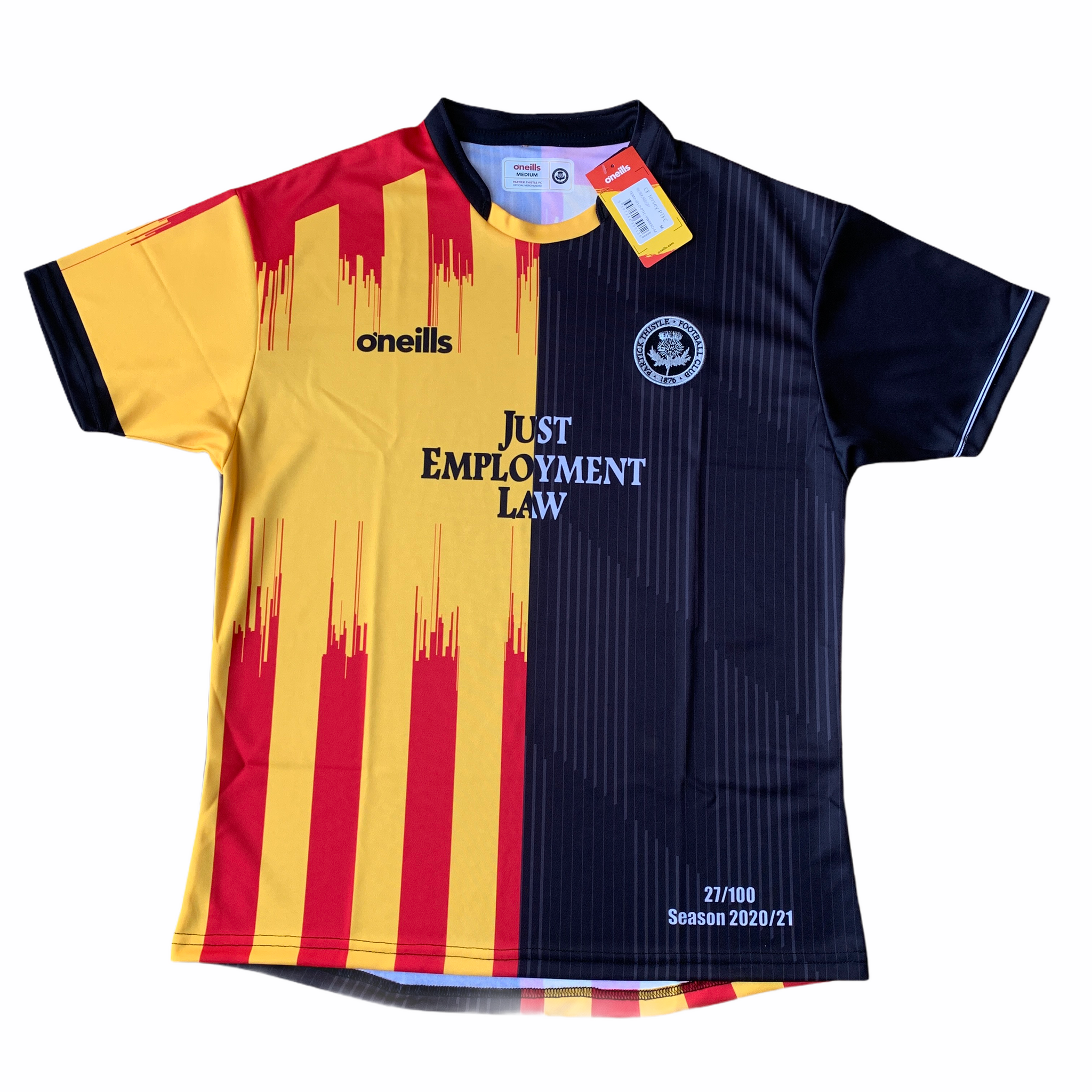 2020 21 PARTICK THISTLE LIMITED EDITION HALF HALF FOOTBALL SHIRT BN buysellfootballshirts