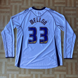 2009-10 Preston North End L/S home football shirt #33 Mellor - XL