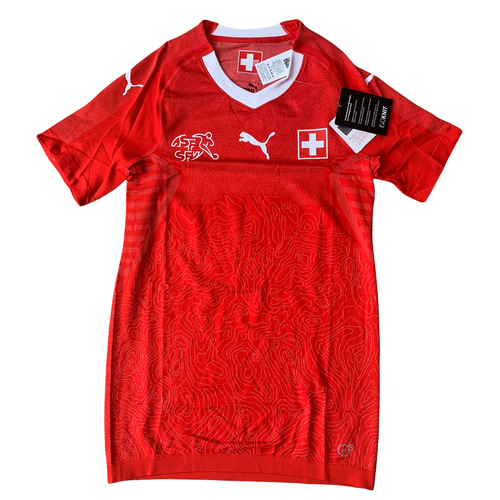 2018 19 SWITZERLAND EVOKNIT PLAYER ISSUE AUTHENTIC HOME FOOTBALL SHIRT *BNWT* - M